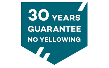 No yellowing
