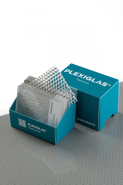 Boîte d'échantillons PLEXIGLAS® Textures 9 Échantillon