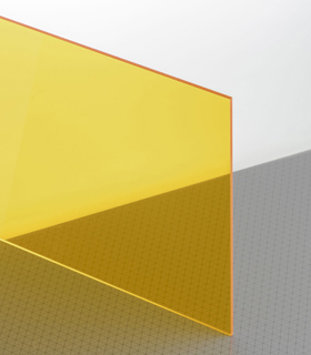 PLEXIGLAS® GS Gelb 1C33 GT Platte Blickdurchlässig transparent hochglänzend UV absorbierend