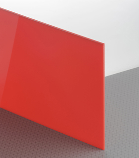 PLEXIGLAS® GS Rot 3H01 GT Platte lichtdurchlässig transluzent hochglänzend UV absorbierend
