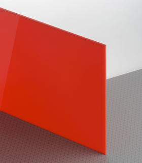 PLEXIGLAS® GS Rot 3H67 GT Platte lichtdurchlässig transluzent hochglänzend UV absorbierend