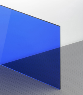 PLEXIGLAS® GS Blau 5C01 GT Platte Blickdurchlässig transparent hochglänzend UV absorbierend