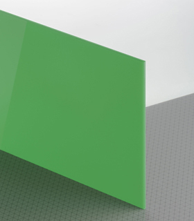 PLEXIGLAS® GS Grün 6H01 GT Platte lichtdurchlässig transluzent hochglänzend UV absorbierend