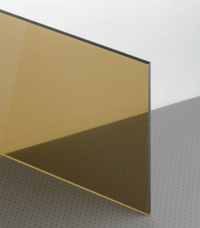 PLEXIGLAS® GS Braun 8C01 GT Platte Blickdurchlässig transparent hochglänzend UV absorbierend