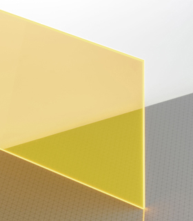 PLEXIGLAS® GS Orange 2C01 GT Platte Blickdurchlässig transparent fluoreszierend UV absorbierend