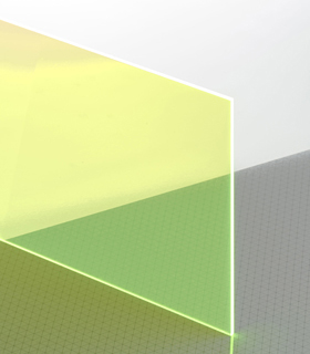 PLEXIGLAS® GS Grün 6C02 GT Platte Blickdurchlässig transparent fluoreszierend UV absorbierend