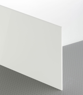 PLEXIGLAS® GS Weiss WH01 GT Platte lichtdurchlässig transluzent hochglänzend UV absorbierend