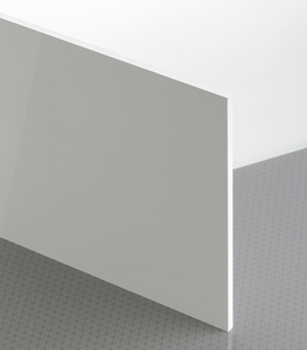 PLEXIGLAS® HiGloss Weiss WM596 C1 Platte lichtdurchlässig transluzent hochglänzend UV absorbierend