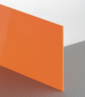 PLEXIGLAS® LED Orange 2H41 GT Platte lichtdurchlässig transluzent hochglänzend