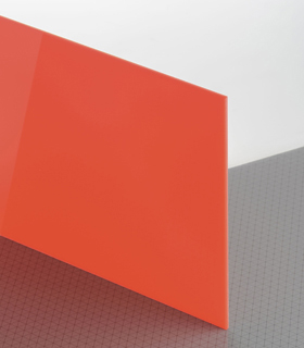 PLEXIGLAS® LED Rot 3H68 GT Platte lichtdurchlässig transluzent hochglänzend
