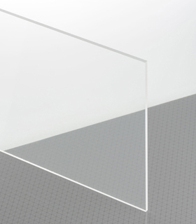 PLEXIGLAS® LED Clear 0E010 SM Sheet transparent highgloss recommended luminous distance up to 300 mm