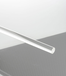 PLEXIGLAS® LED Clear 0E012 XL Rod transparent highgloss recommended lighting distance for doublesided lighting: 600 1200 mm