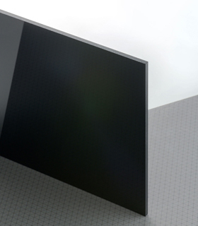 PLEXIGLAS® proTerra Schwarz 9M806 RC Platte lichtundurchlässig opak hochglänzend UV absorbierend
