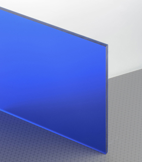 PLEXIGLAS® Satinice Sky Blue 5C01 DC Platte Blickdurchlässig transparent matt UV absorbierend