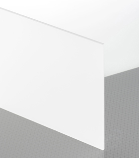PLEXIGLAS® Satinice Weiss snow WH10 DC Platte lichtdurchlässig transluzent matt UV absorbierend