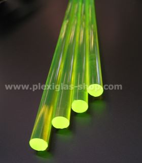 PLEXIGLAS® XT Grün 6A003 GT Rundstab Blickdurchlässig transparent hochglänzend UV absorbierend
