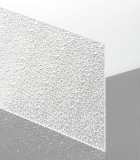 PLEXIGLAS® Textures Farblos 0A000 E Platte Blickdurchlässig transparent strukturiert UV absorbierend