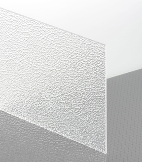 PLEXIGLAS® Textures Farblos 0A000 TK Platte Blickdurchlässig transparent strukturiert UV absorbierend