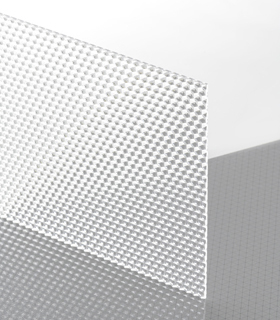 PLEXIGLAS® Textures Farblos 0A000 W Platte Blickdurchlässig transparent strukturiert UV absorbierend
