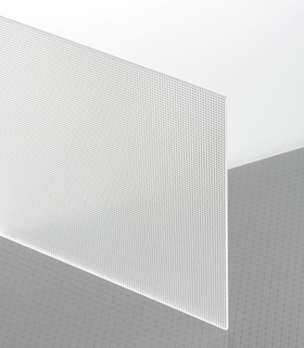 PLEXIGLAS® Textures Farblos 0A000 Z Platte Blickdurchlässig transparent strukturiert UV absorbierend