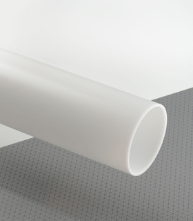 PLEXIGLAS® Satinice Weiss WD300 DF Rohr lichtdurchlässig transluzent matt