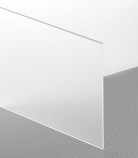 Farblos 0F00 SC Platte Blickdurchlässig transparent matt UV absorbierend
